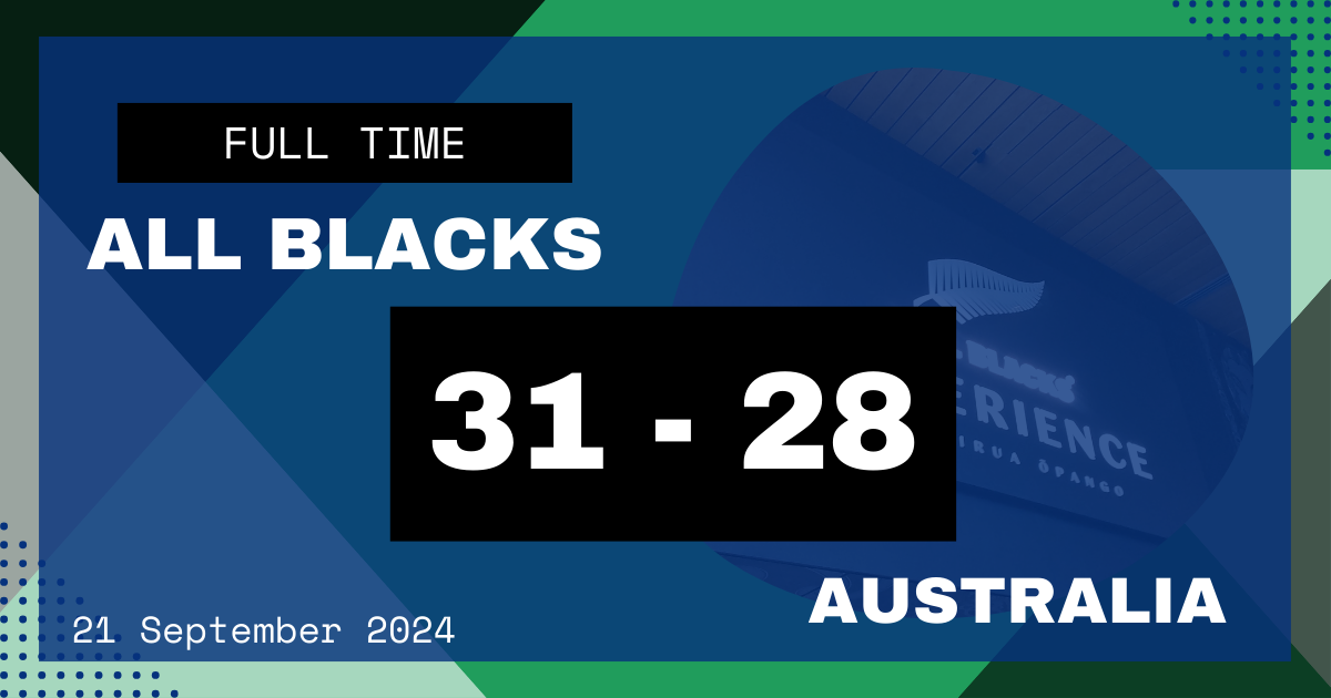 オールブラックス対オーストラリア、31対28