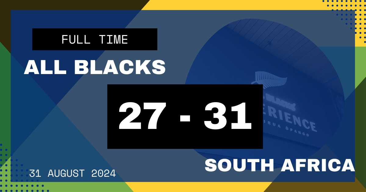 オールブラックス対南アフリカ、27対31