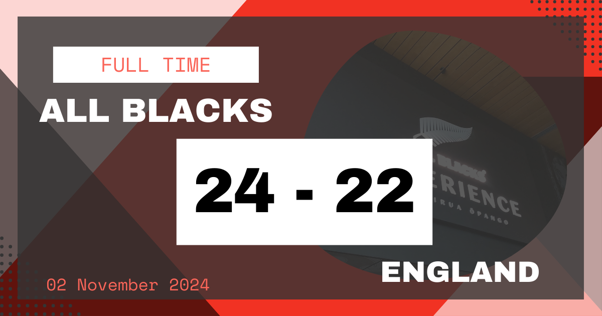 オールブラックス24点、イングランド22点